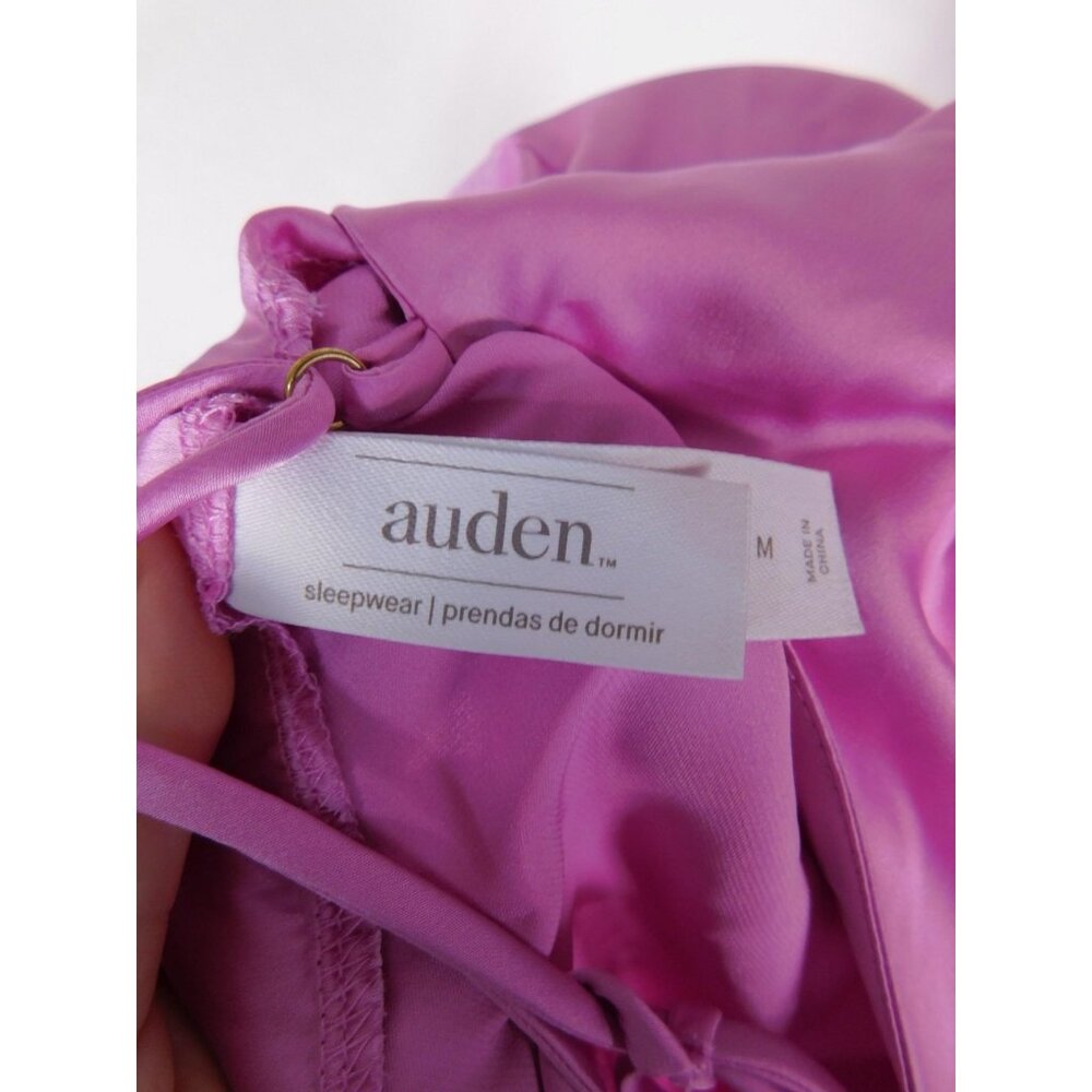 Auden Gown Womens Medium Pink Chemise Satin Sleepwear Adjustable Strap - Picture 4 of 6